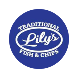 Lilys traditional fish and chips  logo.